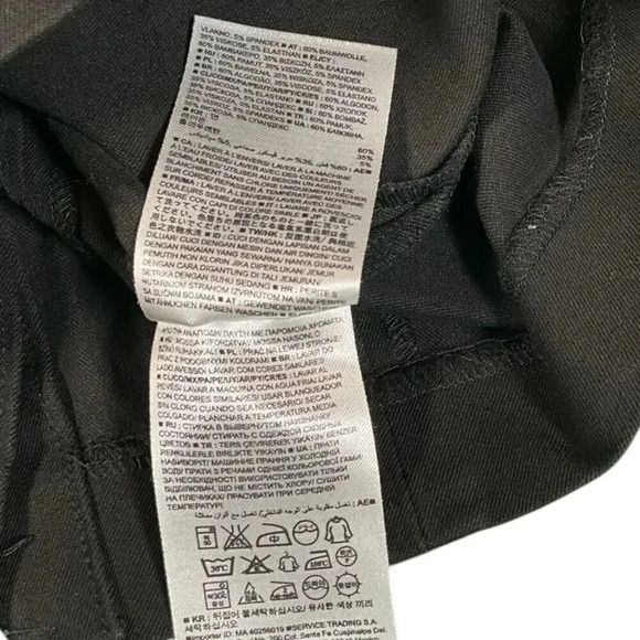 Banana Republic Knee Length Black Skirt Size 4 Lots of stretch Wok Wear Used - Picture 4 of 9